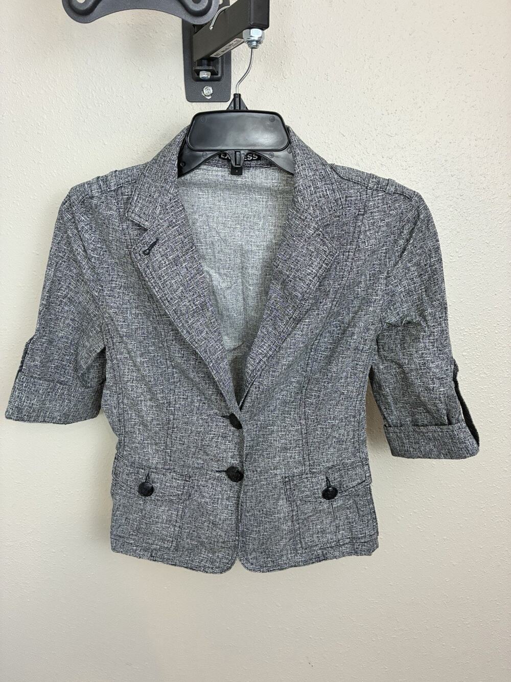 Express Black & White Blazer/Suit Separate, Size 2, Half Sleeve